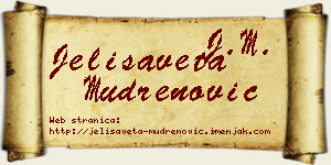 Jelisaveta Mudrenović vizit kartica